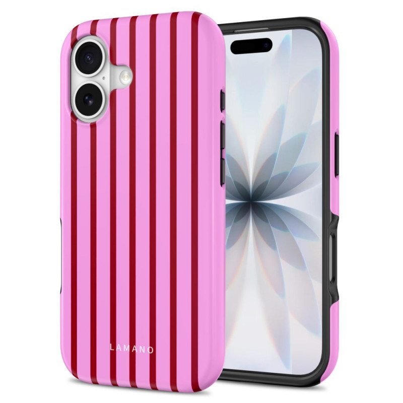 Θήκη Tech-Protect Lamano MagSafe για Apple iPhone 17, Candy Crush, κόκκινη και ροζ