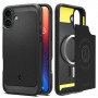 Θήκη Spigen Rugged Armor Mag MagSafe για Apple iPhone 16, Μαύρο ματ