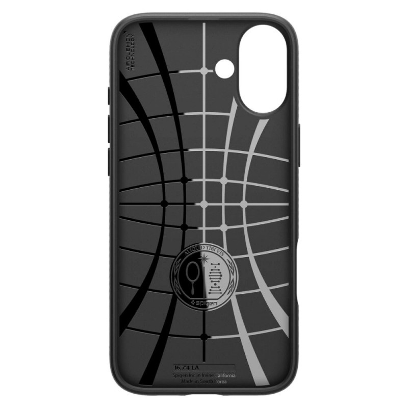 Θήκη Spigen Liquid Air για Apple iPhone 16, μαύρο ματ