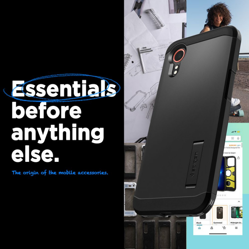 Θήκη Spigen Tough Armor για Samsung Galaxy XCover7, μαύρη