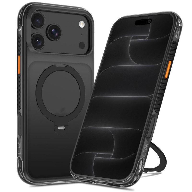 Θήκη Tech-Protect MagAir Stand MagSafe CC για Apple iPhone 17 Pro / 18 Pro, Μαύρο ματ
