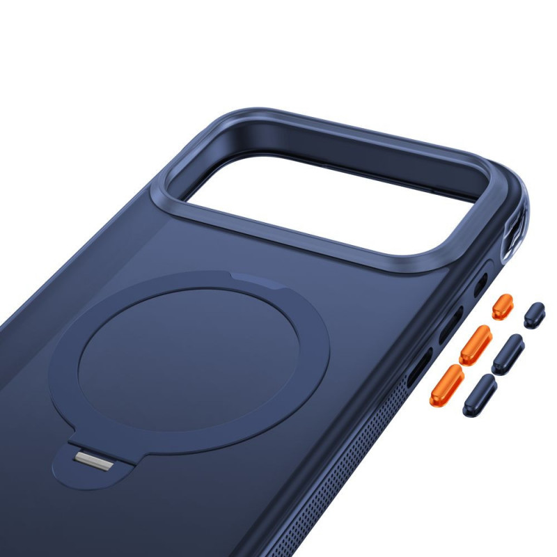 Θήκη Tech-Protect MagAir Stand MagSafe CC για Apple iPhone 17 Pro / 18 Pro, Matte Deep Blue