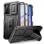 Tech-Protect Kevlar Cam+ 2-Set ανθεκτική θήκη για Samsung Galaxy A17 / A18 4G / 5G, μαύρη