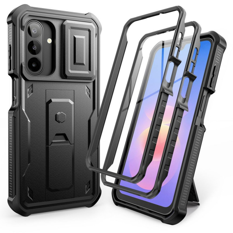 Tech-Protect Kevlar Cam+ 2-Set ανθεκτική θήκη για Samsung Galaxy A17 / A18 4G / 5G, μαύρη