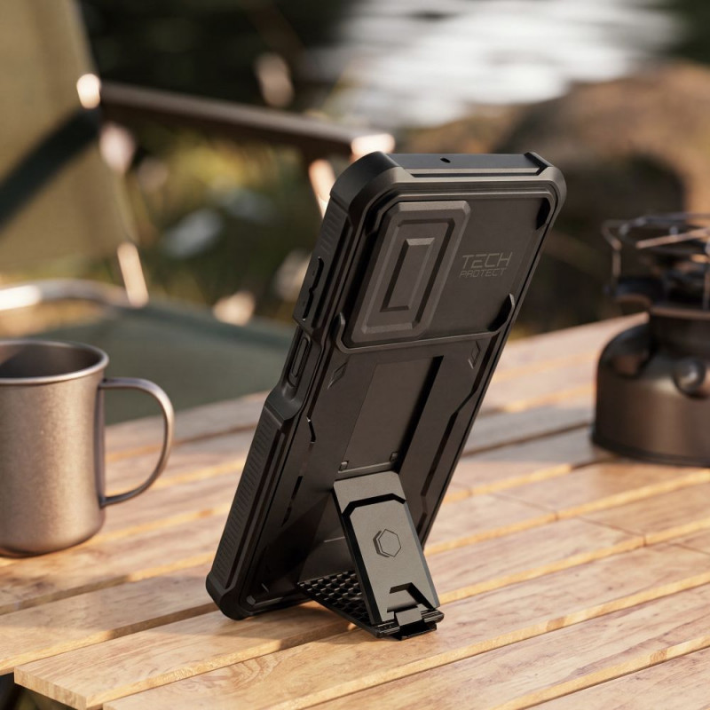 Tech-Protect Kevlar Cam+ 2-Set ανθεκτική θήκη για Samsung Galaxy A17 / A18 4G / 5G, μαύρη