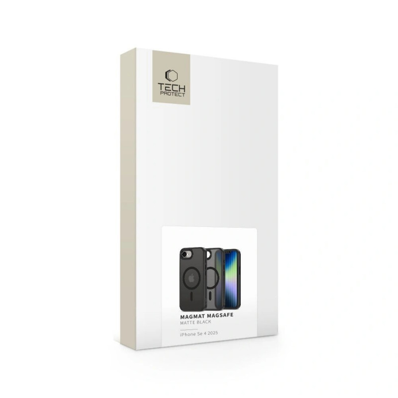 Θήκη Tech-Protect Magmat MagSafe για Apple iPhone 17e / 16e, μαύρη ματ