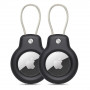 Θήκη Tech-Protect Rough Vein για Apple AirTag, μαύρη (2 τεμ.)