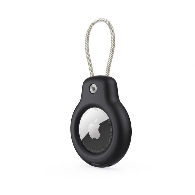 Θήκη Tech-Protect Rough Vein για Apple AirTag, μαύρη (2 τεμ.)