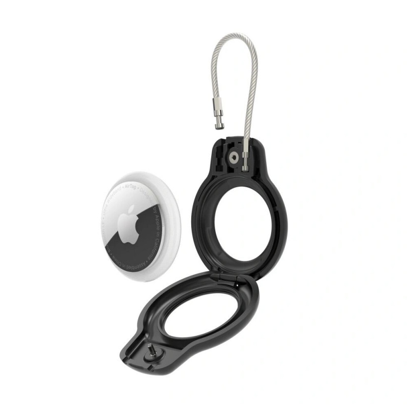Θήκη Tech-Protect Rough Vein για Apple AirTag, μαύρη (2 τεμ.)
