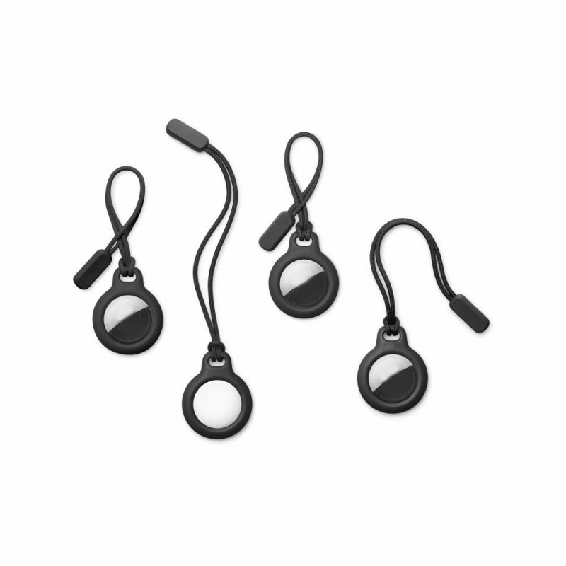 Θήκη μπρελόκ Tech-Protect Rough Chain για Apple AirTag, μαύρη (2 τεμ.)