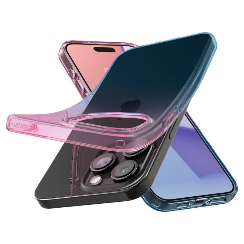 Θήκη Spigen Liquid Crystal για Apple iPhone 15 Pro, ροζ με διαβάθμιση