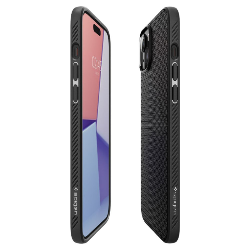 Θήκη Spigen Liquid Air για Apple iPhone 15 Plus / 14 Plus, μαύρο ματ