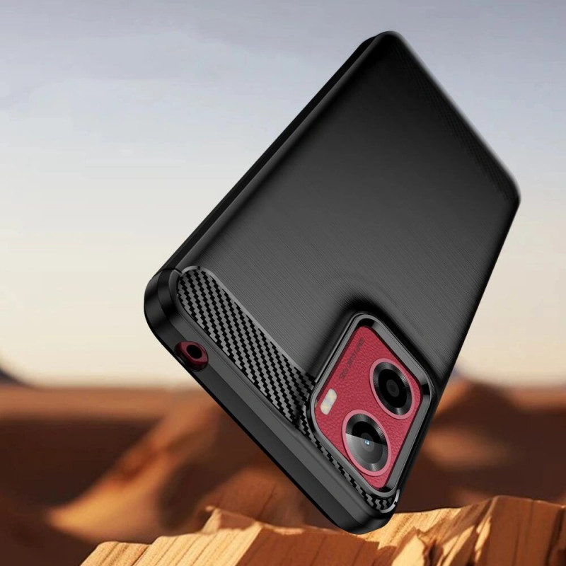 Θήκη Tech-Protect TPUCarbon για Motorola Moto G05 / E15, μαύρη