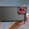 Θήκη Tech-Protect TPUCarbon για Motorola Moto G05 / E15, μαύρη