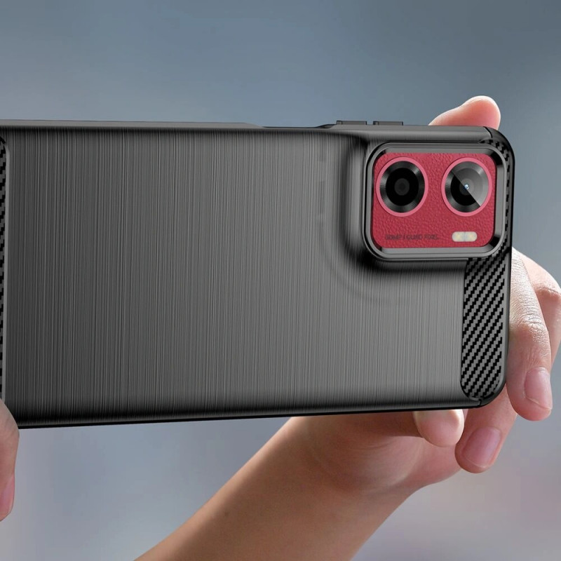 Θήκη Tech-Protect TPUCarbon για Motorola Moto G05 / E15, μαύρη