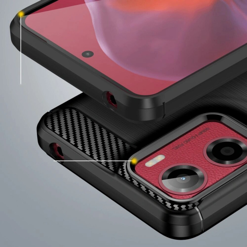 Θήκη Tech-Protect TPUCarbon για Motorola Moto G05 / E15, μαύρη