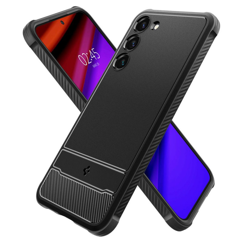 Θήκη Spigen Rugged Armor για Samsung Galaxy S23, μαύρη ματ