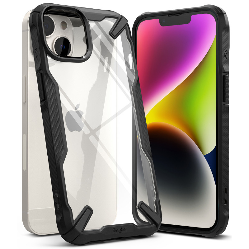Θήκη Ringke Fusion-X Design για Apple iPhone 14 Plus / 15 Plus, Μαύρη