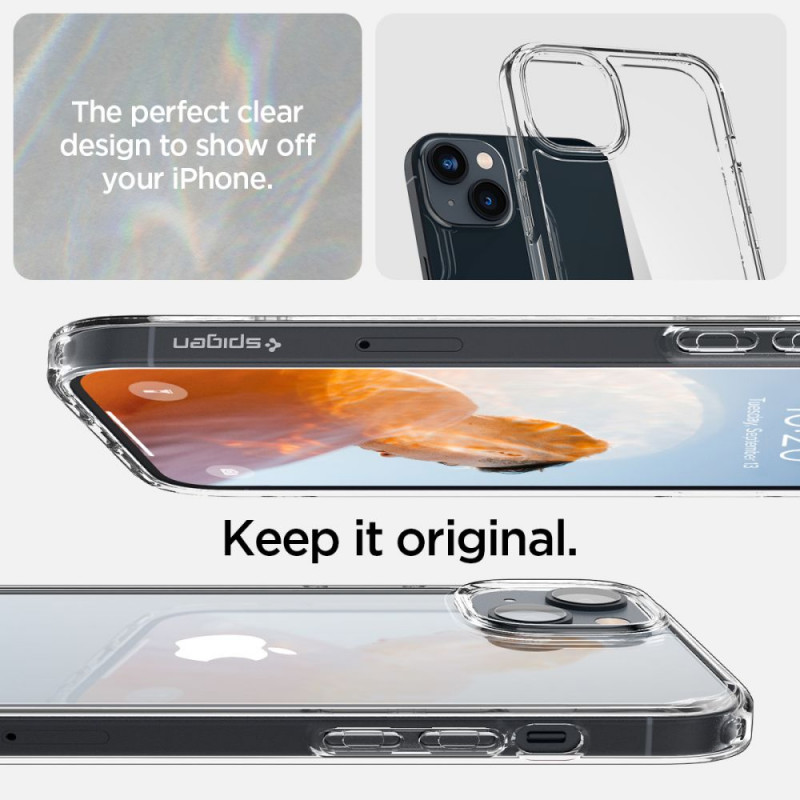 Θήκη Spigen Ultra Hybrid (ACS05040) για Apple iPhone 14, Crystal Clear