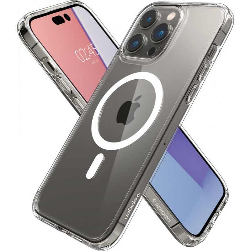 Θήκη MagSafe Spigen Ultra Hybrid Mag (ACS04969) για Apple iPhone 14 Pro, Λευκή