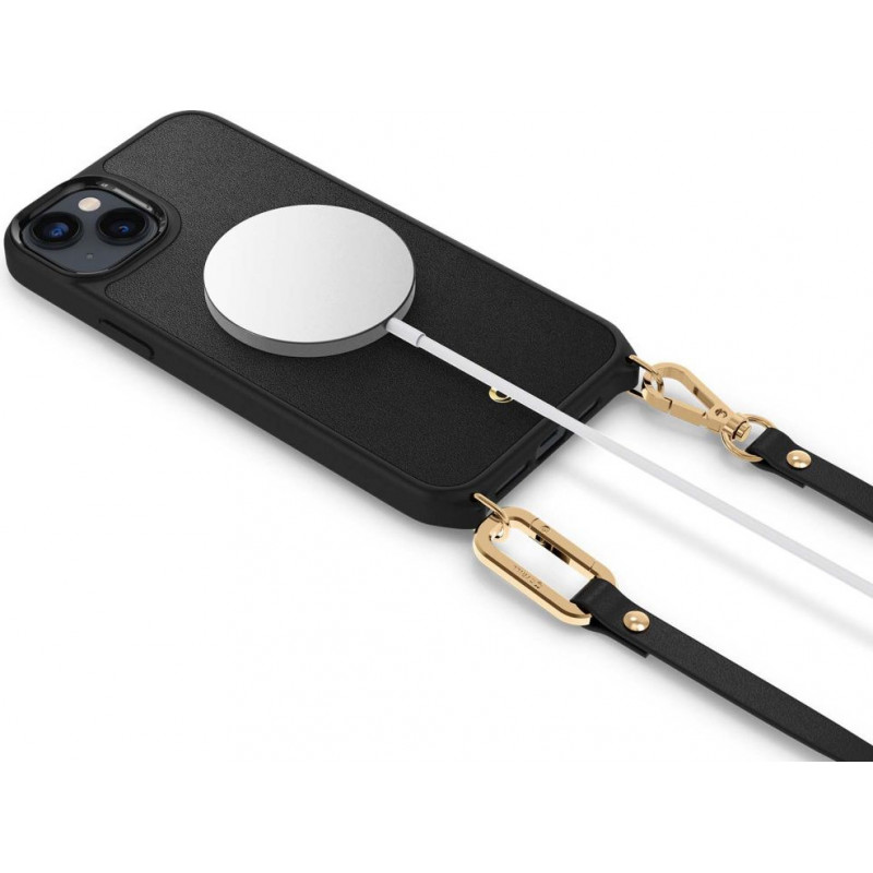 Spigen Cyrill Classic Charm Mag (ACS04948) Θήκη MagSafe με Λουρί για Apple iPhone 14 Plus / 15 Plus, Μαύρη