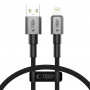 Καλώδιο Tech-Protect Ultraboost DNA USB-A / Lightning, 12W, 2.4A, 25 cm, Iron Grey