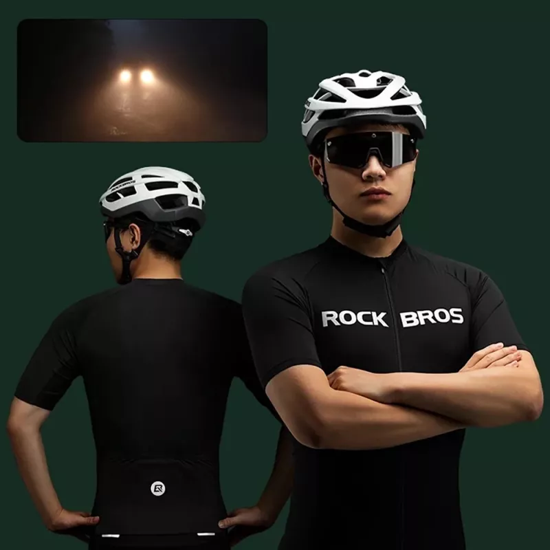 Rockbros 15120002005 κοντομάνικο ποδηλατικό μπλουζάκι, μέγεθος XXL, μαύρο