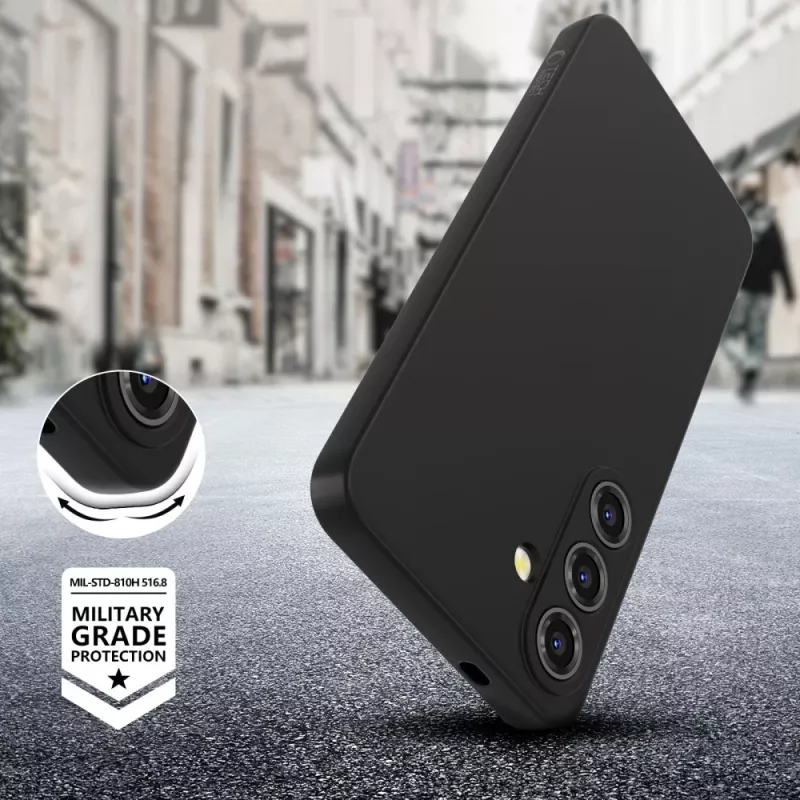 Θήκη σιλικόνης Tech-Protect Icon για Samsung Galaxy A56 5G, μαύρη