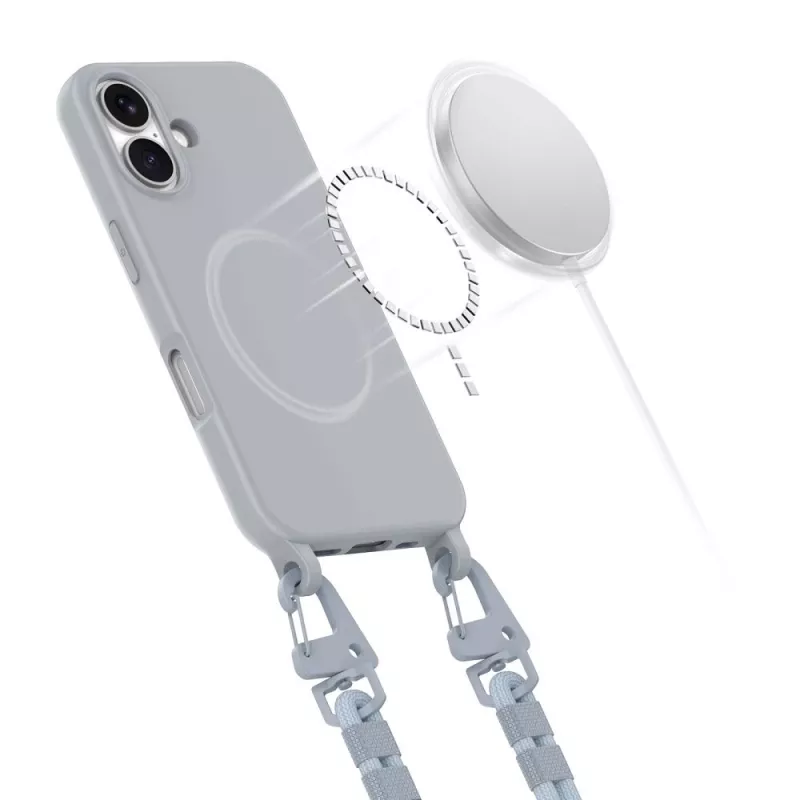 Θήκη MagSafe Tech-Protect MagNecklace 26328-0 για Apple iPhone 16, Γκρι