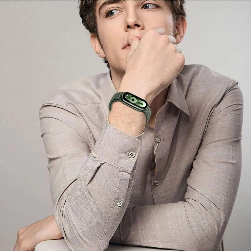 Tech-Protect Nylonmag λουράκι για Xiaomi Smart Band 8 / 9 / NFC, μαύρο