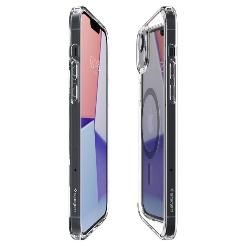 Θήκη MagSafe Spigen Ultra Hybrid Mag (ACS04904) για Apple iPhone 14 Plus / 15 Plus, Carbon Fiber