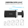 Crong Universal Smart βάση αυτοκινήτου για τηλέφωνα 4 - 6.5 ιντσών, μαύρη