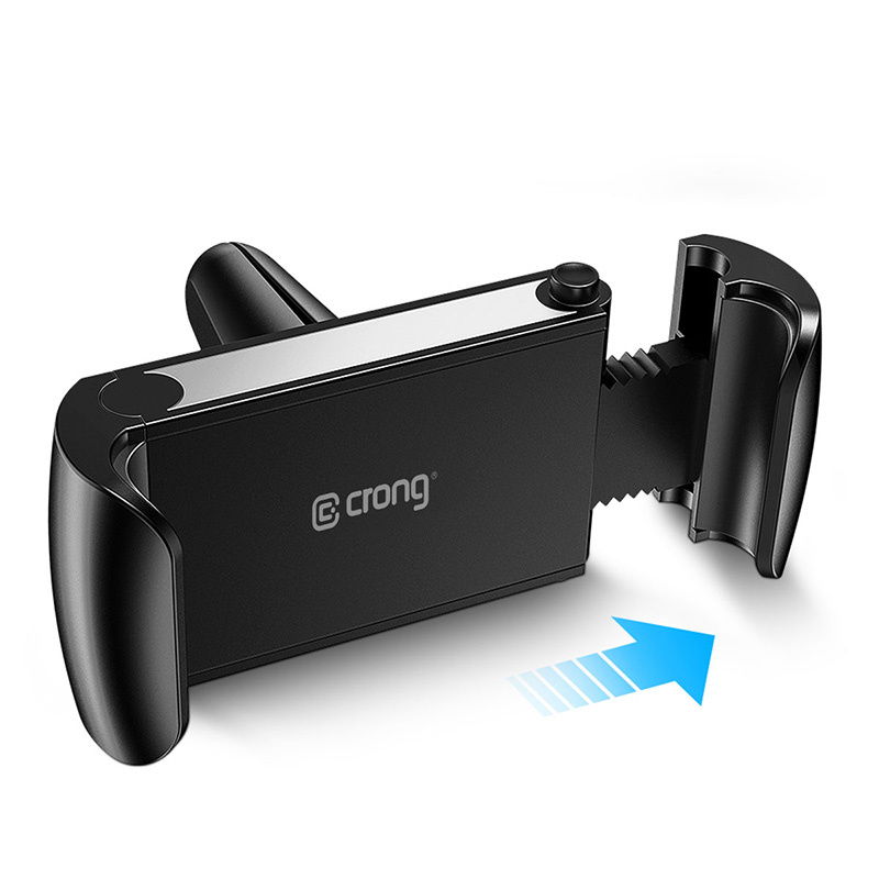 Crong Universal Smart βάση αυτοκινήτου για τηλέφωνα 4 - 6.5 ιντσών, μαύρη