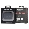 Θήκη Mercedes-AMG AMAP2SLWK Leather Big Logo για Apple AirPods Pro 2 (2022/2023), μαύρη, λευκό λογότυπο