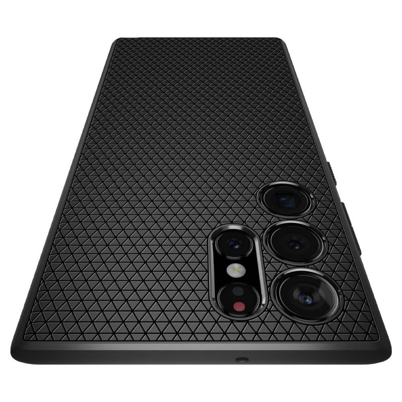 Θήκη Spigen Liquid Air για Samsung Galaxy S22 Ultra, μαύρο ματ