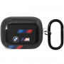 Θήκη BMW BMAP222SOTK Tricolor Stripes για Apple AirPods Pro 2nd gen, μαύρη