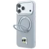 Θήκη Karl Lagerfeld with Ring Stand 360 Karl Head Pin MagSafe για Apple iPhone 18 Pro / 17 Pro, γκρι (KF003235)