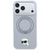 Θήκη Karl Lagerfeld with Ring Stand 360 Karl Head Pin MagSafe για Apple iPhone 18 Pro / 17 Pro, γκρι (KF003235)