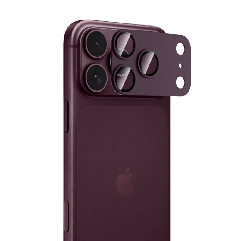 Tech-Protect Camfull Fit+ Προστατευτικό Φακού Κάμερας για Apple iPhone 18 Pro, Burgundy
