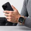Tech-Protect Stainless THP6100 Apple Watch 8 / 9 / 10 / 11 / 12 / SE / Ultra 44/45/46/49 mm ανοξείδωτο μπρασελέ, Titanium/Πορτοκαλί