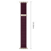 Tech-Protect Nylonloop Apple Watch 8 / 9 / 10 / 11 / 12 / SE / Ultra 44/45/46/49 mm Λουράκι ρολογιού, Deep Burgundy