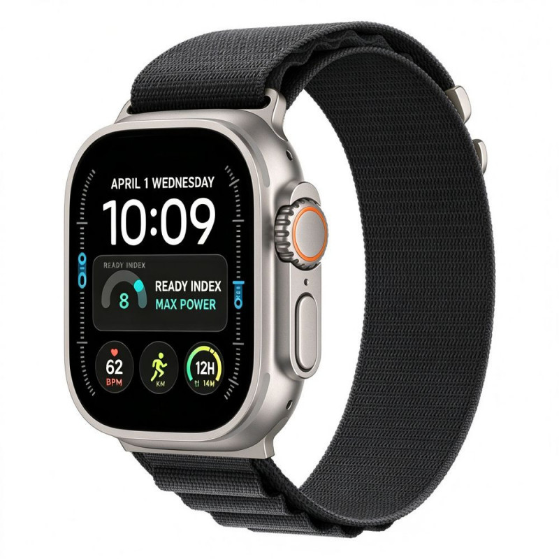 Tech-Protect Nylon Pro Apple Watch 8 / 9 / 10 / 11 / 12 / SE / Ultra 44/45/46/49 mm Λουράκι ρολογιού, Μαύρο