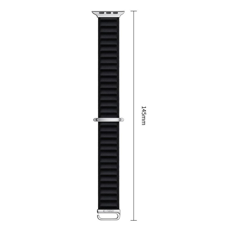 Tech-Protect Nylon Pro Apple Watch 8 / 9 / 10 / 11 / 12 / SE / Ultra 44/45/46/49 mm Λουράκι ρολογιού, Μαύρο