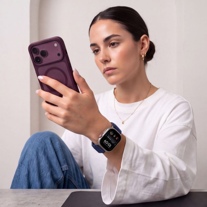 Tech-Protect Nylon Pro Apple Watch 8 / 9 / 10 / 11 / 12 / SE / Ultra 44/45/46/49 mm Λουράκι ρολογιού, Μπλε ναυτικό
