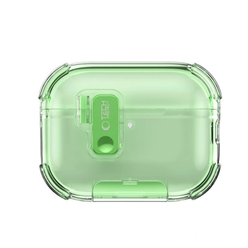 Θήκη φόρτισης Tech-Protect Bounce Pro για Apple AirPods Pro 3, πράσινο matcha