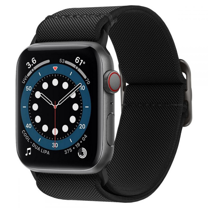 Spigen Fit Lite Band για Apple Watch 4/5/6/7/SE/8/9/Ultra 44/45/49 mm, Μαύρο