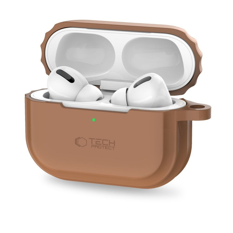 Θήκη Tech-Protect Silicone Rope για Apple AirPods Pro 1 / 2, καφέ σοκολάτας