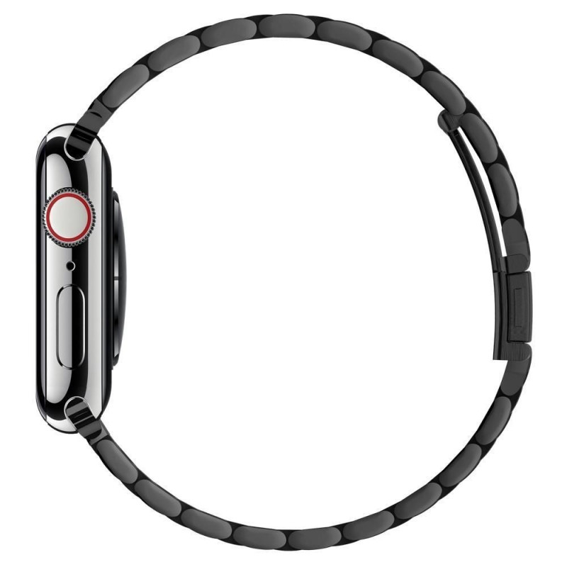 Spigen Modern Fit Band για Apple Watch 4/5/6/7/SE/8/9/Ultra 44/45/49 mm, ανοξείδωτο ατσάλι, μαύρο