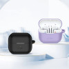 Θήκη Tech-Protect Silicone Hook από σιλικόνη για Samsung Galaxy Buds 3 / 3 FE / 3 Pro, λεβάντα