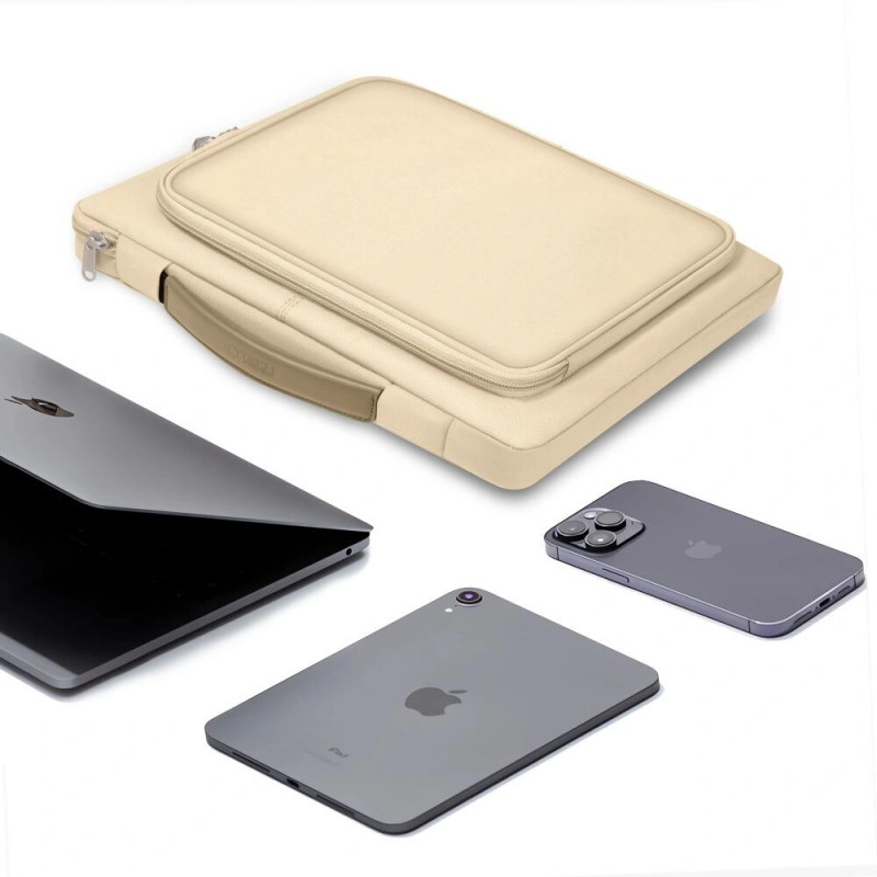 Tech-Protect Basic Bag τσάντα laptop 15-16", Desert Beige
